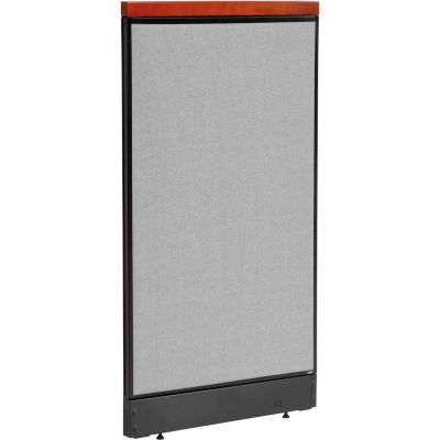 Interion® Deluxe Non-Electric Office Partition Panel with Raceway, 24-1 ...