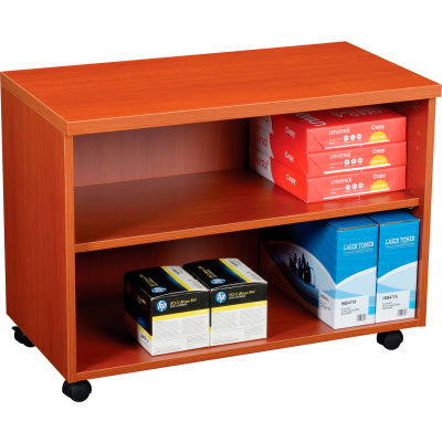 Interion® 30" Under Desk Storage Cabinet - Cherry