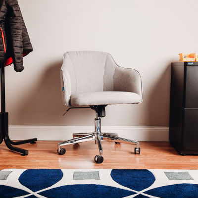 Interion® Fabric Lounge Chair - Tan
