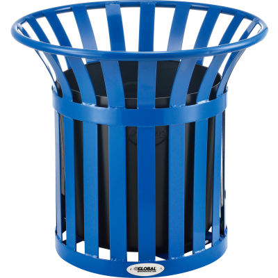 Global Industrial™ Steel Slat Planter - Blue