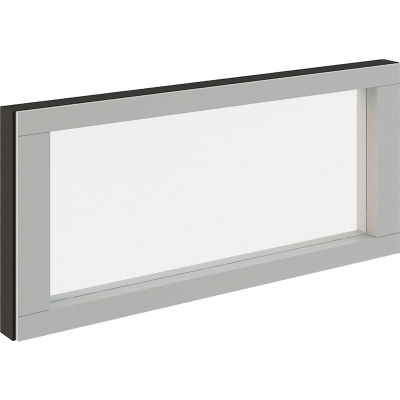 Interion® Modular Partition Stacking Panel with Glass, 36"W x 16"H