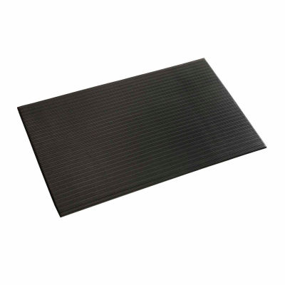 Apache Mills Soft Foot Ribbed Surface Mat 3/8" Thick 2' x Up to 30' Black