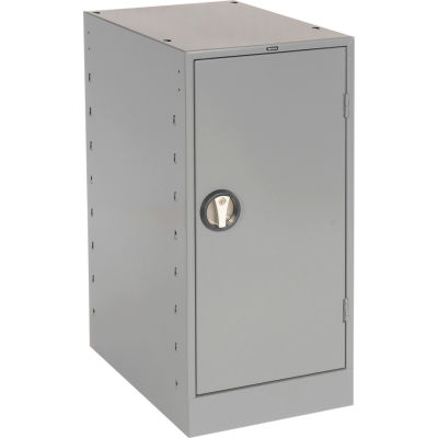 Tennsco MS-1524 Narrow Locking Cabinet Pedestal 15"W x 24"D x 32"H Gray