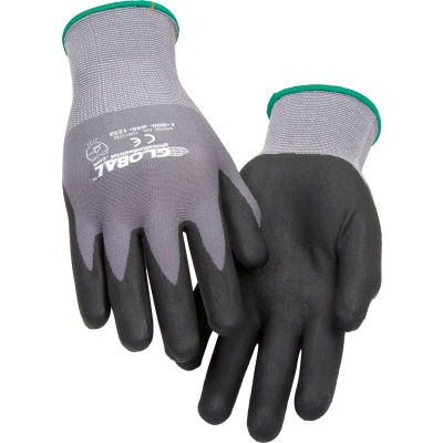 Global Industrial™ Micro-Foam Nitrile Coated Nylon Gloves, 15-Gauge, Medium, 1 Pair - Pkg Qty 12
