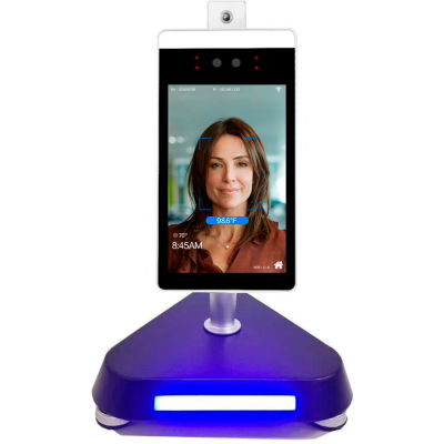 Facial Recognition & Body Temperature Camera System With Counter Stand, Linux OS