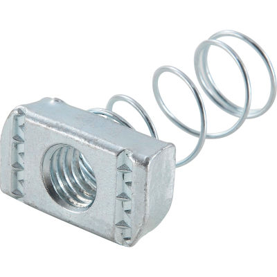 Global Industrial 1-5/8" Channel Nut P1010egs, Electro-Galvanized, 1/2-13 - Pkg Qty 25