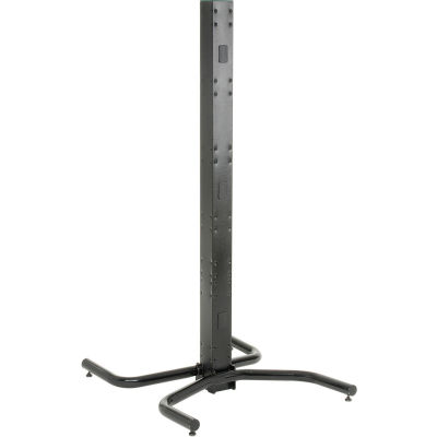 Global Industrial™ 81"H Freestanding Orbit Steel Post with Power Outlets - Black