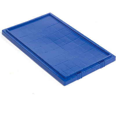 Global Industrial™ Lid LID201 for Stack and Nest Storage Container SNT200, Blue - Pkg Qty 6