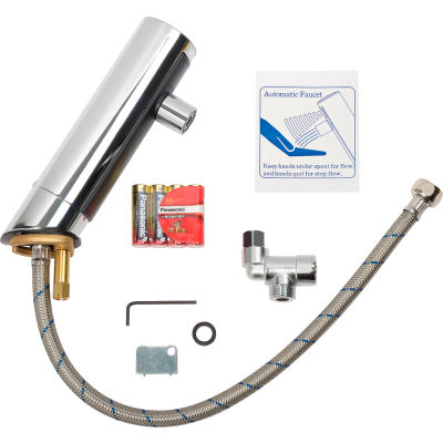 Global Industrial™ Deck Mounted Sensor Faucet, 1 GPM, Chrome