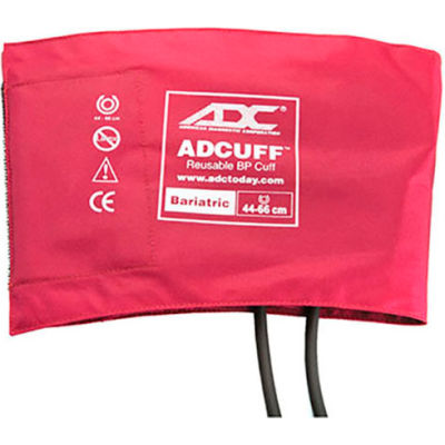 ADC® Bariatric Adcuff Reusable Sphyg Cuff, Two-Tube, Latex-Free, Burgundy