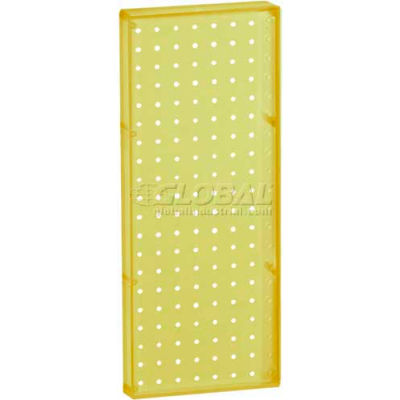 Global Approved 770820-YEL Pegboard Wall Panel, 8" x 20"