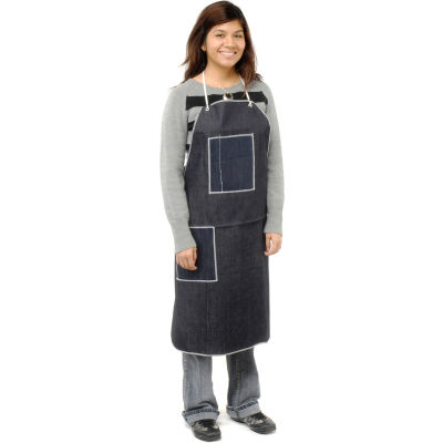 Denim Apron With 2 Pockets, 28" x 36" - Pkg Qty 12