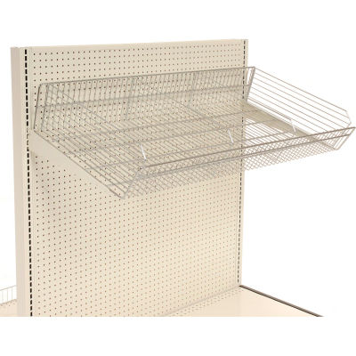 Wire Basket with Brackets 48"W x 16"D