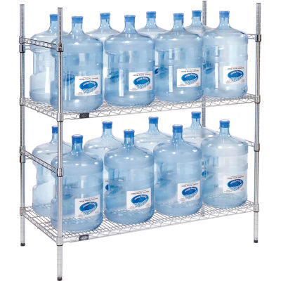 5 Gallon Water Bottle Storage Rack, 16 Bottle Capacity