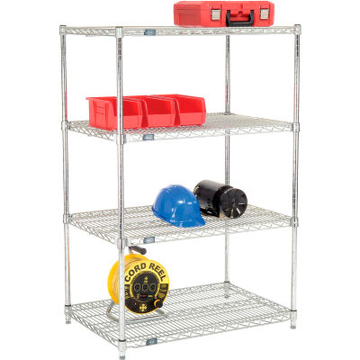 Nexel® Quick Adjust Poly-Z-Brite® Shelving 36"W x 24"D x 54"H