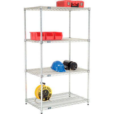 Nexel® Quick Adjust Poly-Z-Brite® Shelving 36"W x 24"D x 63"H