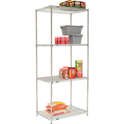 Nexel® Quick Adjust Poly-Z-Brite® Shelving 36"W x 24"D x 86"H