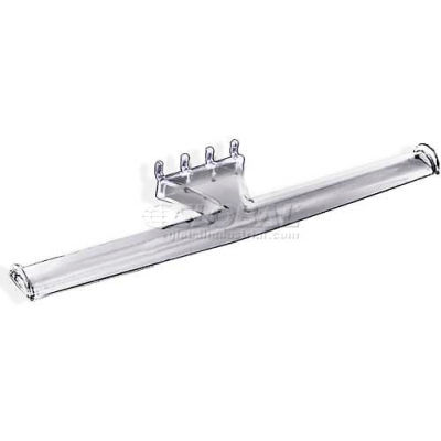 Azar Displays 800020 Bracelet Bar For Pegboard/Slatwall, Clear, 15.875" Wide, Flexible