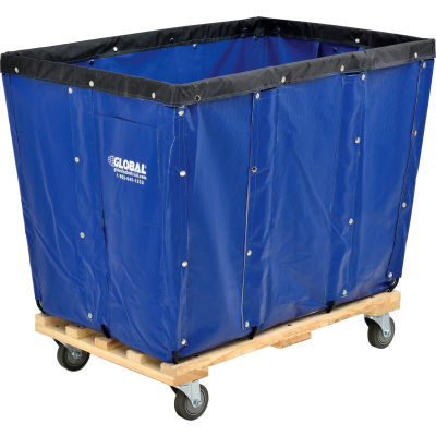 Global Industrial™ KD, 16 Bushel, Blue Vinyl Basket Bulk Truck