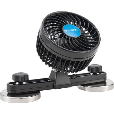 Global Industrial 4-1/2" Magnetic Forklift Fan, 119 CFM, 12V, 2 Speed