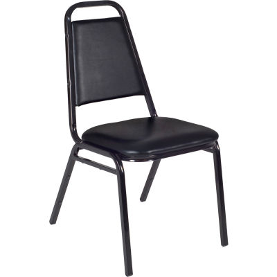 Regency Armless Stack Chair - Black - Restaurant Series - 4/PK