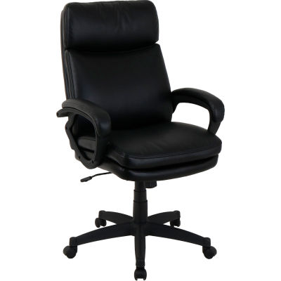 Interion® Antimicrobial Executive Chair With High Back & Fixed Arms ...