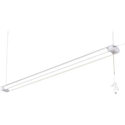 Global Industrial LED Shop Light, 4 ft, 40W, 4400 Lumens, 5000K, Double Tubes, White