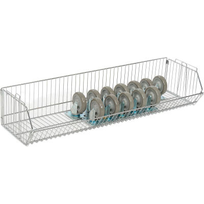Global Industrial Stackable Wire Storage Bin, 48"W x 14"D x 9"H