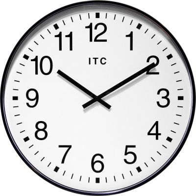Infinity Instruments 19" Round Profuse Wall Clock - Black