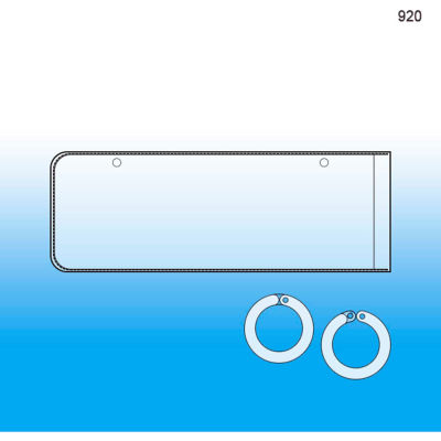 Tag/UPC Holder, 1-1/4"H X 5"L - Pkg Qty 100