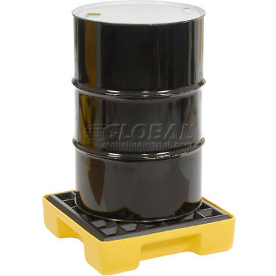 Eagle 1633 1 Drum Spill Containment Modular Platform - Yellow with No Drain