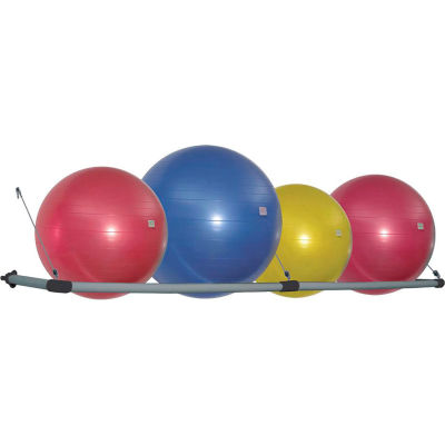 Power Systems Stability Ball Wall Storage Rack - Gray