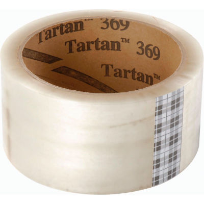 3M Tartan 369 Carton Sealing Tape 2" x 55 Yds. 1.6 Mil Clear - Pkg Qty 36