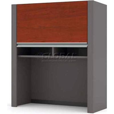Bestar® Hutch for Lateral File - 30"- Bordeaux & Slate - Connexion Series
