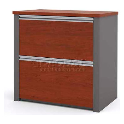 Bestar® Lateral File With Top (Unassembled) - 30" - Bordeaux & Slate - Connexion Series