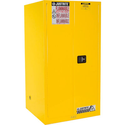 Justrite Flammable Cabinet With Manual Close Double Door 60 Gallon