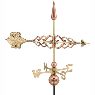 Good Directions Smithsonian Arrow Weathervane, Polished Copper