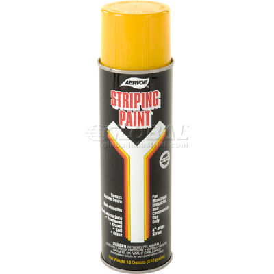 Yellow Line Striper Spray Paint - Pkg Qty 12