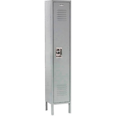 Global Industrial™ Infinity® Single Tier 1 Door Locker, 12"Wx12"Dx72"H, Gray, Unassembled