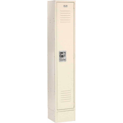 Global Industrial™ Infinity® Single Tier 1 Door Locker, 12"Wx12"Dx72"H, Tan, Unassembled