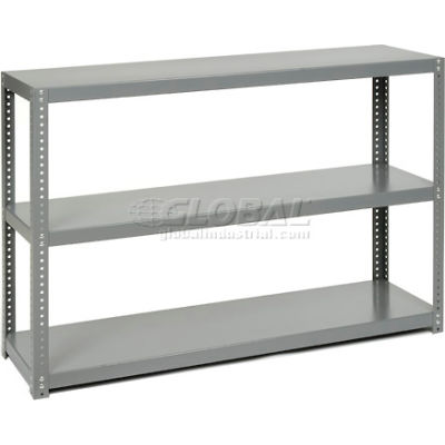 Global Industrial Extra Heavy Duty Shelving, 36"W x 24"D x 39"H, 3 Shelves, Gray