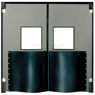 Chase Doors Extra HD Single Panel Traffic Door 3'W x 7'H Metallic Gray DIS3684-MG