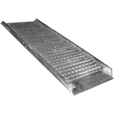 Grip-Strut Aluminum Walk Ramp AWR-G-38-16A - 16'L x 38