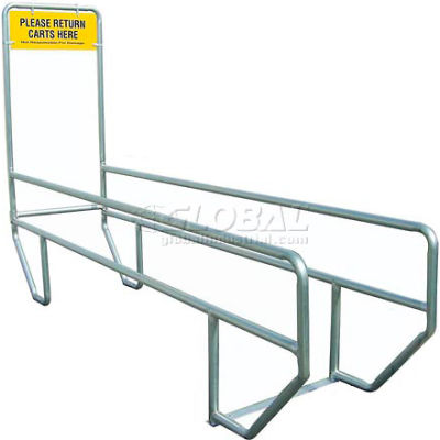 VersaCart® Single Outdoor Shopping Cart Corral 12'L x 30"W