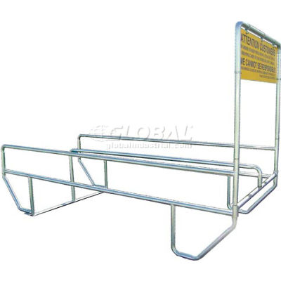 VersaCart® Double Outdoor Shopping Cart Corral with Divider 12'L x 60"W