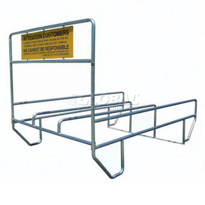 VersaCart® Triple Outdoor Shopping Cart Corral 12'L x 90"W