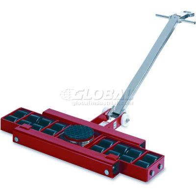 GKS Perfekt® L12 Machinery Roller Dolly Swivel Plate Steer Handle 26,400 Lb. Cap.