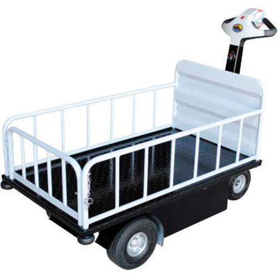 1 Shelf Battery Powered Traction Drive Platform Truck 750 Lb. Cap.