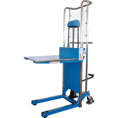 Global Industrial Hydraulic Lift Positioner Truck, 880 Lb. Capacity