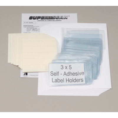 Self Adhesive Label Holder 5"W X 3"H (50 pcs/pkg)